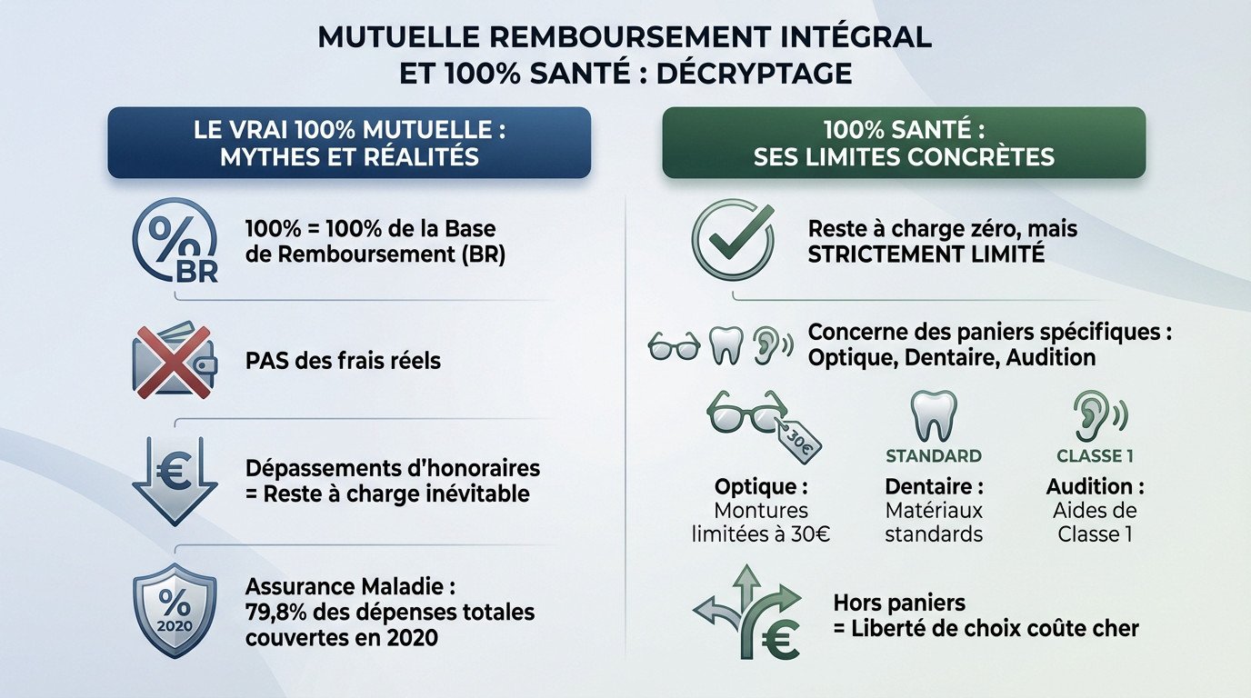 Analyse des offres de mutuelle remboursement intégral et des pièges du 100% santé